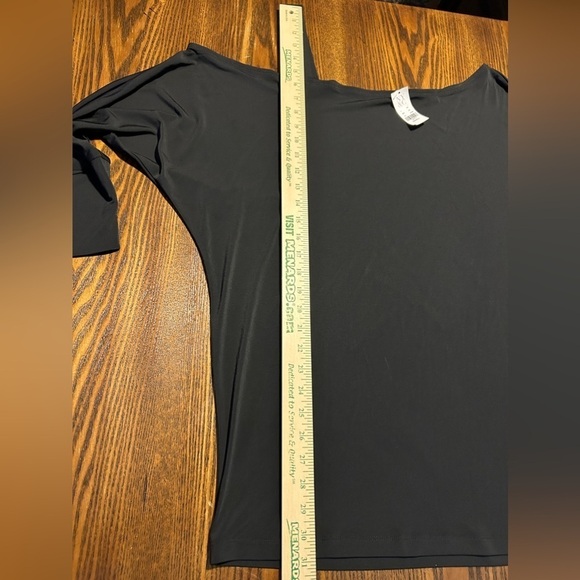 New York & Co Cold off Shoulder micro mini Dress women’s XS oversized top black - Picture 10 of 14